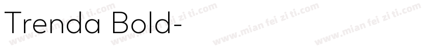 Trenda Bold字体转换